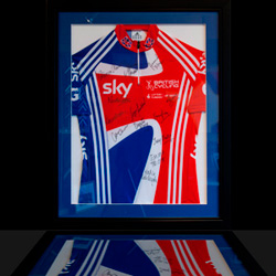 British Cycling championship, one of our recently framed sports shirt / memorabilia.