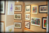 Inside the gallery at Fulwood Gallery
