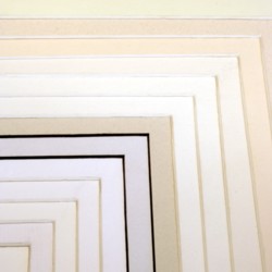 Sample of our white range of picture mounts