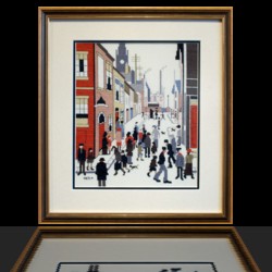 Example of a framed embroidery