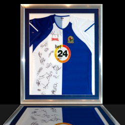 Example of sports shirt framed