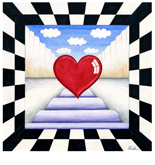 Chequered Past. Watercolour by Jane Seddon