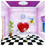 Bathtime. Watercolour by Jane Seddon