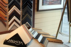 Photo of some sample mounts and frames