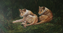 The Opportunist painting by Toni Hargreaves