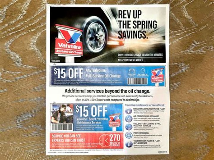 $25 Valvoline Oil Change Coupon: Save Big on Your Next Car Maintenance